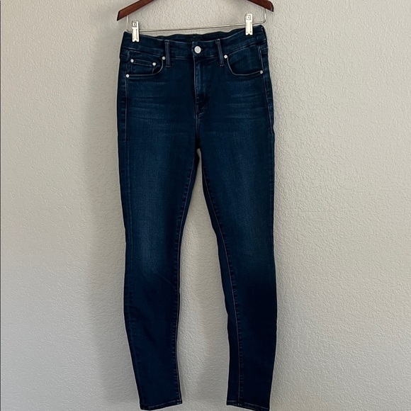 MOTHER The Looker Skimp in Taking Shape Dark Blue. Size 27 - Picture 3 of 10